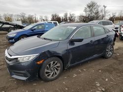 Honda salvage cars for sale: 2017 Honda Civic EX