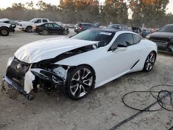 Salvage cars for sale at Ocala, FL auction: 2019 Lexus LC 500