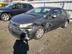 Salvage cars for sale at New Britain, CT auction: 2012 Honda Civic LX