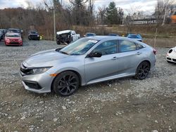 Salvage cars for sale at West Mifflin, PA auction: 2020 Honda Civic Sport