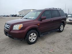 Salvage cars for sale at Haslet, TX auction: 2008 Honda Pilot VP