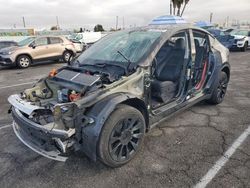 Salvage cars for sale at Van Nuys, CA auction: 2022 Tesla Model Y