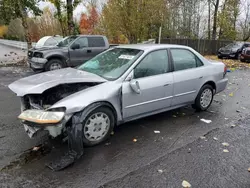 Vehiculos salvage en venta de Copart Portland, OR: 2001 Honda Accord LX