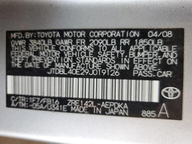 2009 Toyota Corolla Base