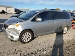 Salvage cars for sale from Copart Tulsa, OK: 2015 Toyota Sienna XLE