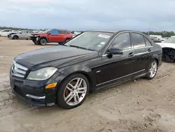 Salvage cars for sale at Houston, TX auction: 2012 Mercedes-Benz C 250