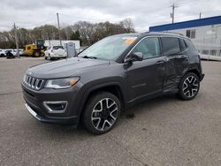 Jeep Compass salvage cars for sale: 2021 Jeep Compass Limited