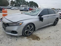 Salvage cars for sale at Loganville, GA auction: 2022 Honda Accord Sport