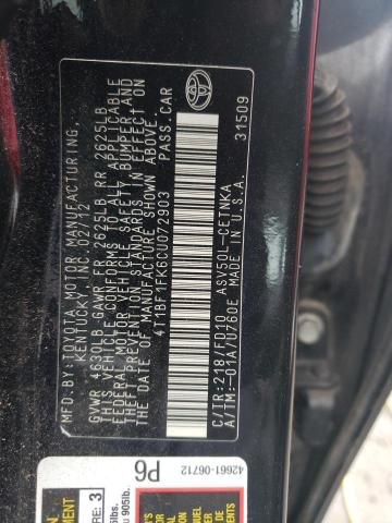 2012 Toyota Camry Base