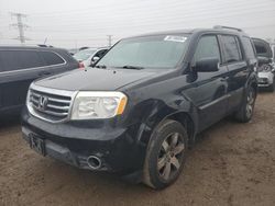 Salvage cars for sale at Elgin, IL auction: 2013 Honda Pilot Touring