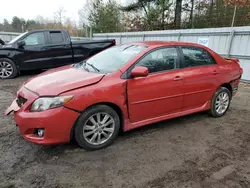 Salvage cars for sale from Copart Lyman, ME: 2010 Toyota Corolla Base