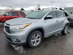 Salvage cars for sale at Littleton, CO auction: 2015 Toyota Highlander XLE