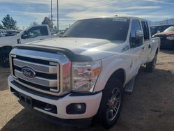 Salvage cars for sale at Colorado Springs, CO auction: 2015 Ford F250 Super Duty