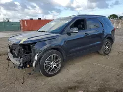 Salvage SUVs for sale at auction: 2017 Ford Explorer Sport