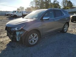 Salvage cars for sale from Copart Gastonia, NC: 2018 Chevrolet Equinox Premier