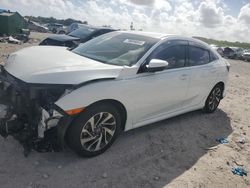 Salvage cars for sale at West Palm Beach, FL auction: 2018 Honda Civic LX