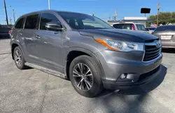 Toyota salvage cars for sale: 2016 Toyota Highlander XLE