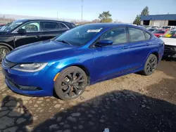 Chrysler salvage cars for sale: 2015 Chrysler 200 S