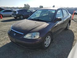 Honda salvage cars for sale: 2001 Honda Civic LX