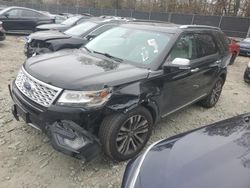 Ford salvage cars for sale: 2017 Ford Explorer Platinum