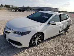 Salvage cars for sale at New Braunfels, TX auction: 2015 Acura TLX