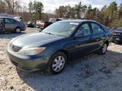 Salvage cars for sale from Copart West Warren, MA: 2004 Toyota Camry LE