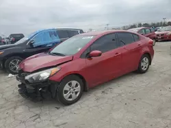 Salvage cars for sale at Indianapolis, IN auction: 2016 KIA Forte LX