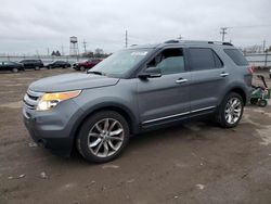 Salvage cars for sale from Copart Chicago Heights, IL: 2014 Ford Explorer XLT