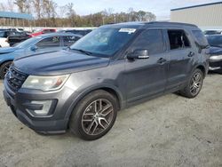 Salvage cars for sale at Spartanburg, SC auction: 2016 Ford Explorer Sport