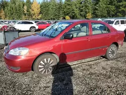 Salvage cars for sale at Graham, WA auction: 2006 Toyota Corolla CE