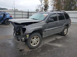 Salvage cars for sale at Dunn, NC auction: 2002 Jeep Grand Cherokee Laredo