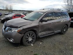 Salvage cars for sale at Arlington, WA auction: 2014 Nissan Pathfinder SV Hybrid