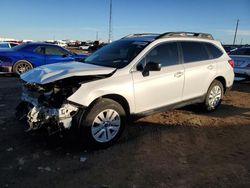 Salvage cars for sale from Copart Amarillo, TX: 2017 Subaru Outback 2.5I