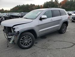 Salvage cars for sale at Exeter, RI auction: 2017 Jeep Grand Cherokee Limited