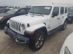 Salvage cars for sale at Riverview, FL auction: 2018 Jeep Wrangler Unlimited Sahara