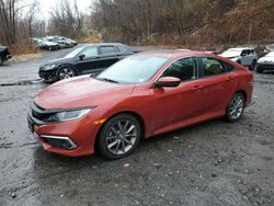 Honda salvage cars for sale: 2019 Honda Civic EX