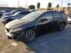 Salvage cars for sale from Copart Wilmington, CA: 2015 Honda Civic EXL