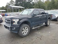 Salvage cars for sale at Savannah, GA auction: 2017 Ford F150 Supercrew