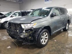 Salvage cars for sale from Copart Elgin, IL: 2012 Toyota Highlander Base