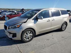 Salvage cars for sale at Grand Prairie, TX auction: 2016 KIA Sedona LX