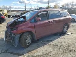 Salvage cars for sale at Marlboro, NY auction: 2017 Toyota Sienna XLE