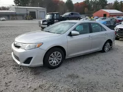 Salvage cars for sale at Mendon, MA auction: 2012 Toyota Camry Base