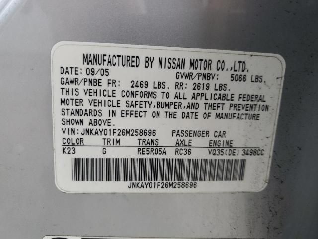 2006 Infiniti M35 Base