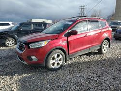 Salvage cars for sale at Wayland, MI auction: 2017 Ford Escape SE