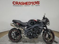 Salvage motorcycles for sale at Dallas, TX auction: 2010 Triumph 2010 Triumph Motorcycle Speed Triple