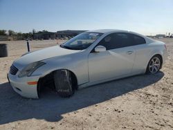 Salvage cars for sale from Copart New Braunfels, TX: 2007 Infiniti G35