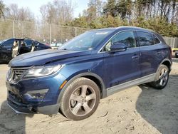 Salvage cars for sale at Waldorf, MD auction: 2017 Lincoln MKC Premiere