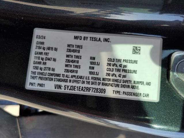 2024 Tesla Model 3