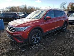 Salvage cars for sale at Chalfont, PA auction: 2022 Volkswagen Tiguan SE