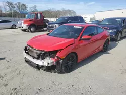 Salvage cars for sale at Spartanburg, SC auction: 2020 Honda Civic SI